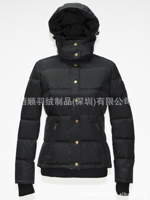 【女裝收腰高絨量戶外連帽防水保暖羽絨服工廠批發供應來樣生產121】價格,廠家,圖片,服裝加工,佰順羽絨制品(深圳)-